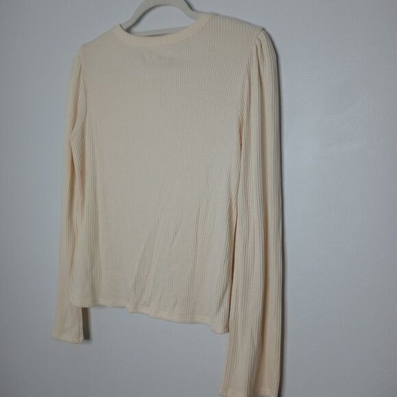 Madewell cream ribbed sweater size small - Picture 6 of 6